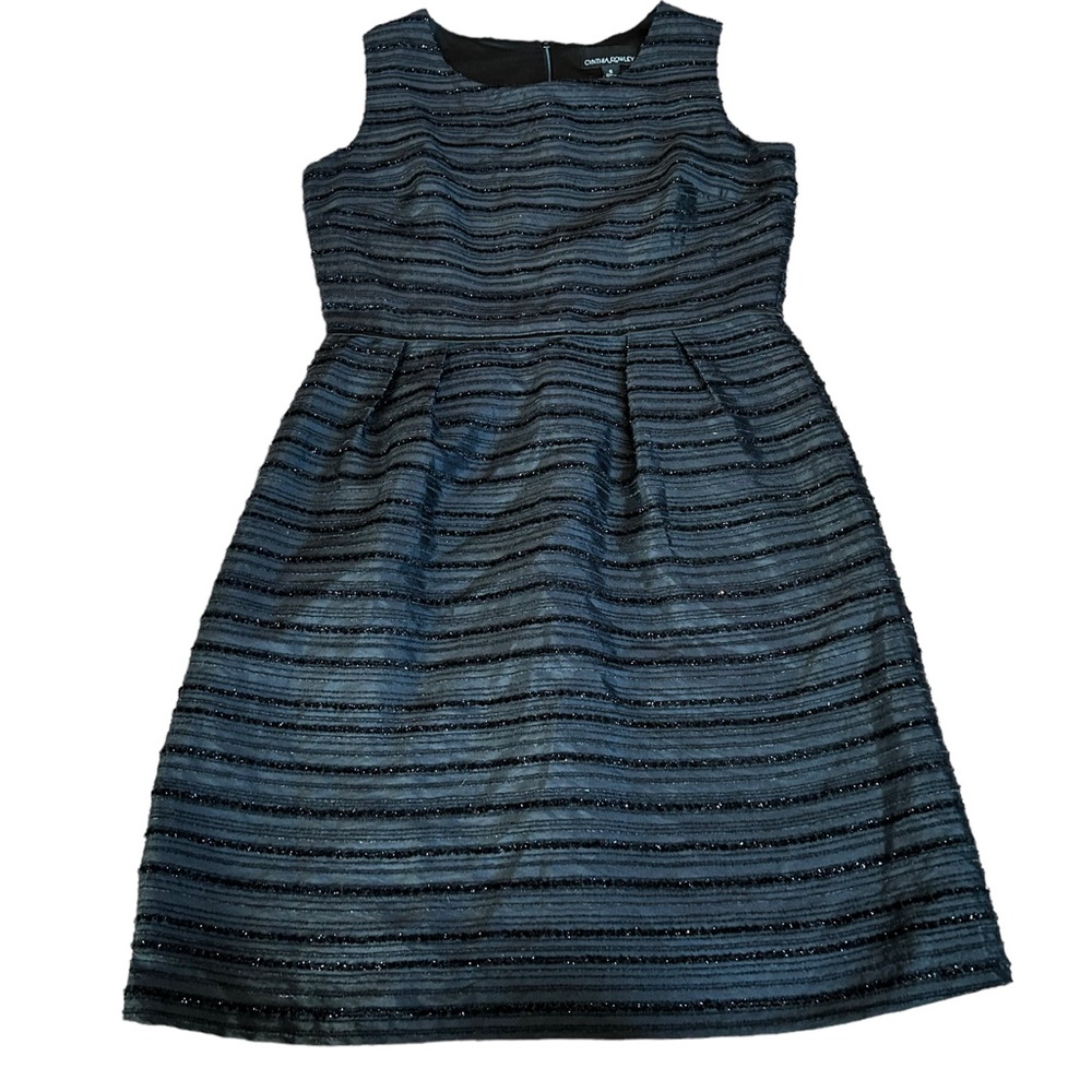 CYNTHIA ROWLEY Sleeveless Black Sparkly Dress